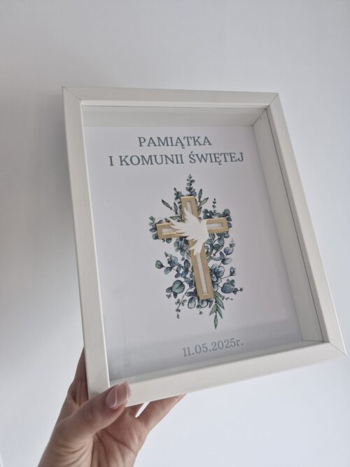 OZDOBA002 WZÓR1 Ramka Pamiątka Pierwszej Komunii Świętej