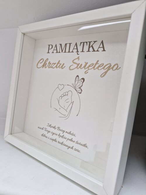 OZDOBA003 WZÓR02.2 Ramka Pamiątka Chrztu Świętego