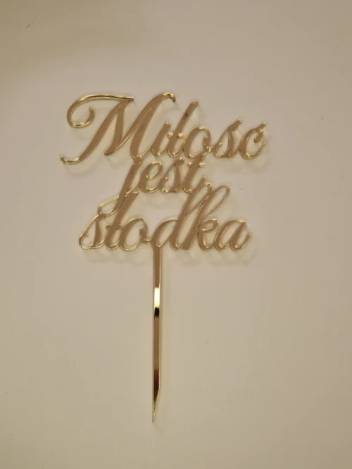 MJSłodka001.01 Napis "Miłość jest Słodka"