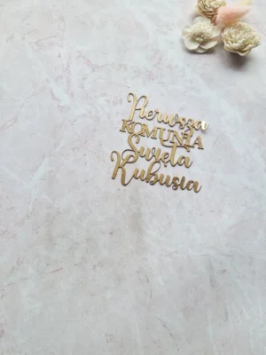 Ozdoba Pierwsza Komunia Święta + Imię
