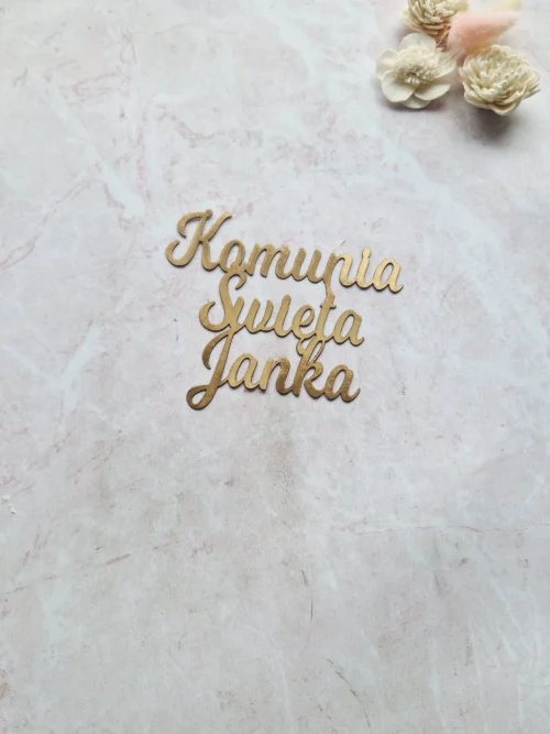 Ozdoba Pierwsza Komunia Święta + Imię