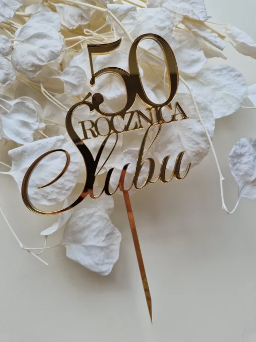 RŚCYFRA001.01 Ozdoba Rocznica Ślubu + cyfra