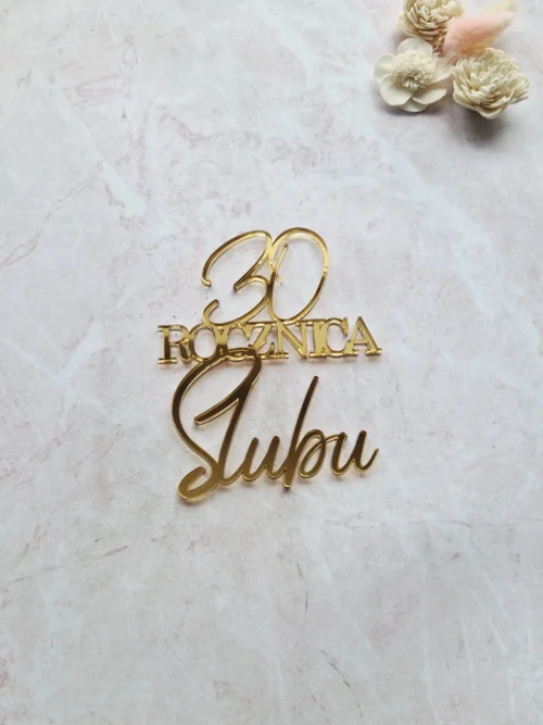 Ozdoba Rocznica Ślubu + cyfra