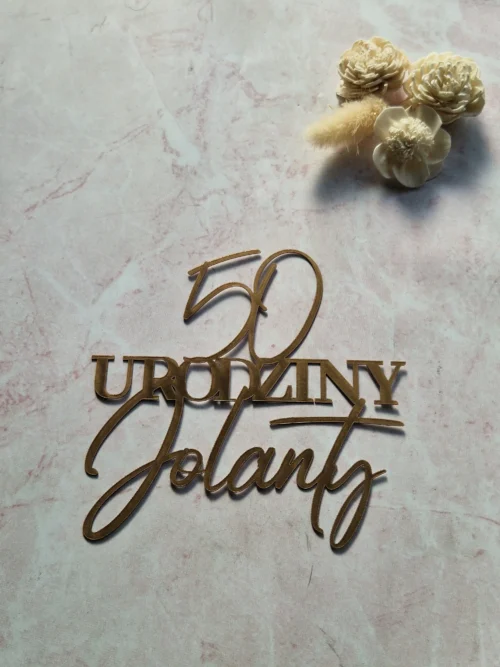 Ozdoba Wiek + urodziny + Imię